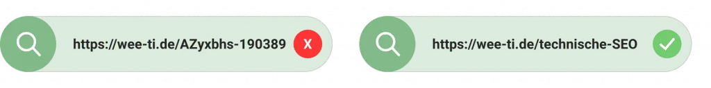 URL Struktur Vergleich