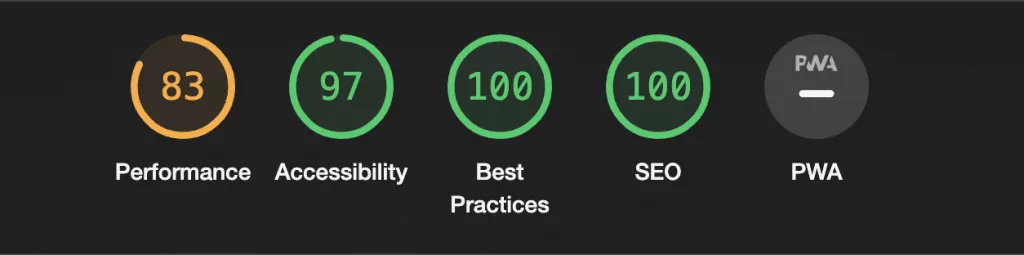 PageSpeed Report